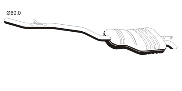 Rear Muffler (BS-439ERNS)