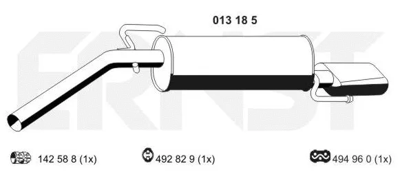 Rear Muffler (OS-797)