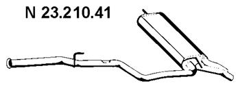 Rear Muffler (MS-258EBER)