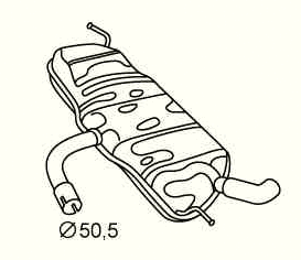 Rear Muffler (VS-534)
