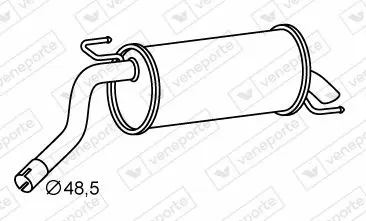 Rear Muffler (FTS-545)