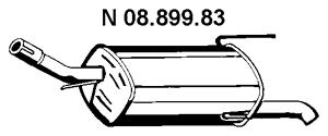 Rear Muffler (OS-635EBER)