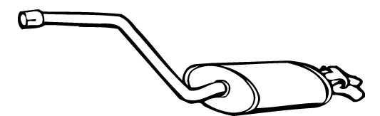 Rear Muffler (MS-139)