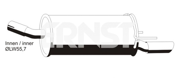 Rear Muffler (OS-512ERNS)