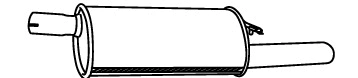 Rear Muffler (OS-391)