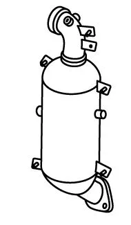 Soot/Particulate Filter, exhaust system (FTK-822SIC)