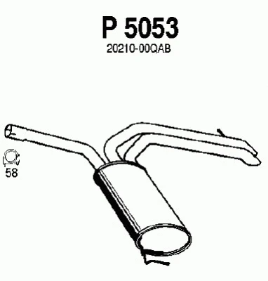 Rear Muffler (OS-649)