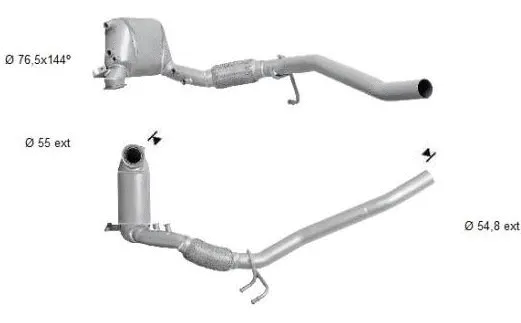 Soot/Particulate Filter, exhaust system (VK-811AS)