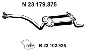 Rear Muffler (MS-107EBER)