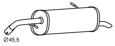 Rear Muffler (PGS-445)