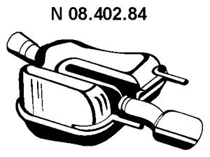 Rear Muffler (OS-602EBER)
