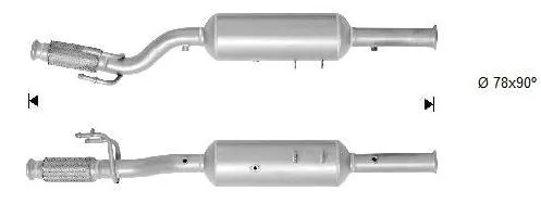 Soot/Particulate Filter, exhaust system (CK-322SIC)