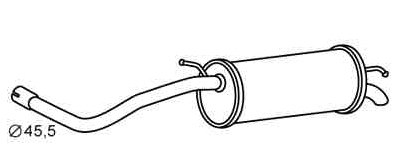 Rear Muffler (SKS-37)