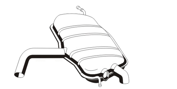 Rear Muffler (VS-388ERNS)