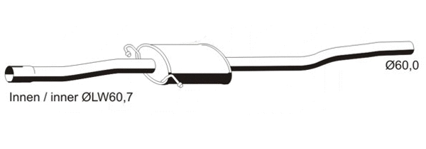 Centre Muffler (MS-442ERNS)