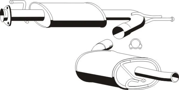 Rear Muffler (PGS-284ERNS)