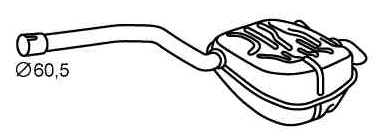 Rear Muffler (VOS-180)