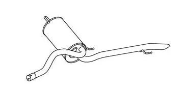 Rear Muffler (FTS-510)