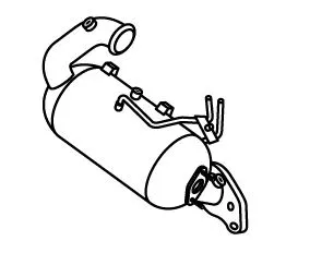 Soot/Particulate Filter, exhaust system (RK-392)