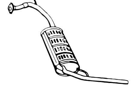 Rear Muffler (HOS-49)