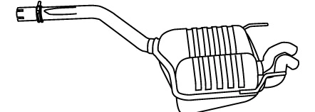 Rear Muffler (MS-187)