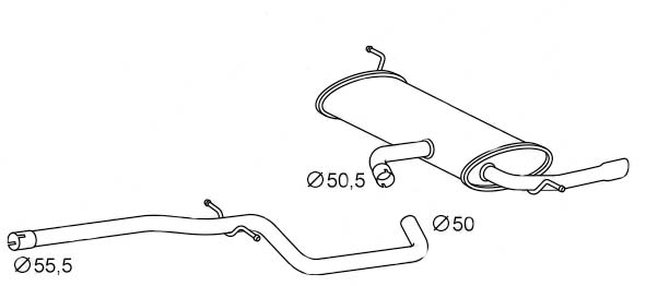 Rear Muffler (SES-90)