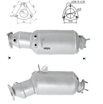 Soot/Particulate Filter, exhaust system (SEK-942SIC)