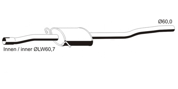 Centre Muffler (MS-441ERNS)