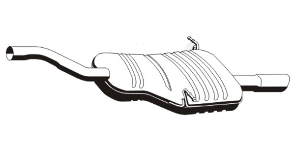 Rear Muffler (BS-296ERNS)