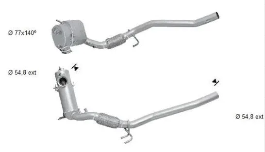 Soot/Particulate Filter, exhaust system (VK-369SIC)