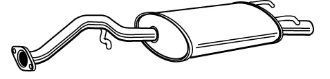 Rear Muffler (MOS-123)