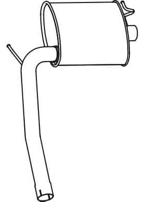 Rear Muffler (VOS-166)