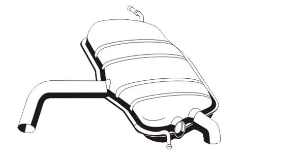 Rear Muffler (VS-392ERNS)