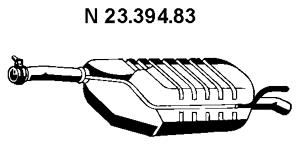 Rear Muffler (MS-181EBER)