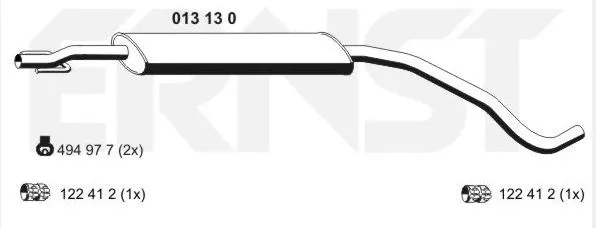 Centre Muffler (OS-795)