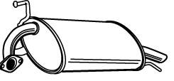 Rear Muffler (HOS-157)