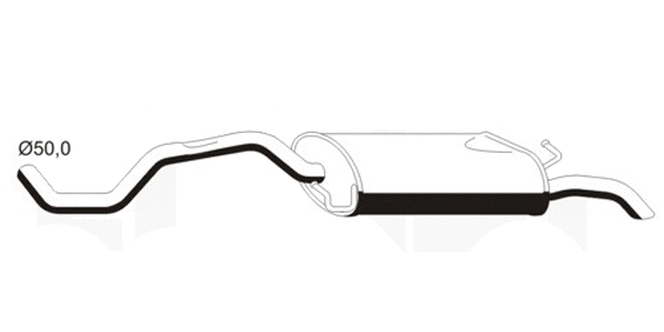 Rear Muffler (VS-301ERNS)