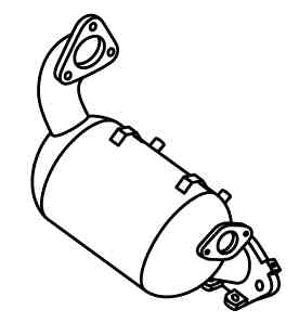 Soot/Particulate Filter, exhaust system (RK-347)