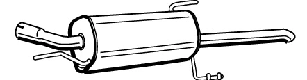 Rear Muffler (OS-444)
