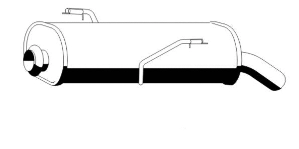Rear Muffler (PGS-196ERNS)