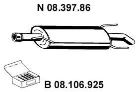 Rear Muffler (OS-399EBER)