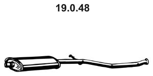 Centre Muffler (PGS-197EBER)