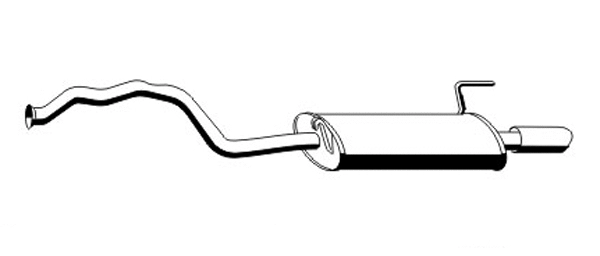 Rear Muffler (AS-99ERNS)