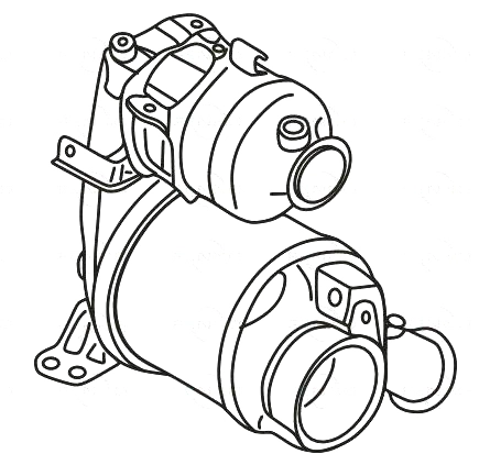 Soot/Particulate Filter, exhaust system (AK-328)