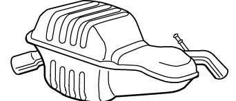 Rear Muffler (VOS-155)