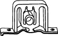 Mount, exhaust system (BG-123)