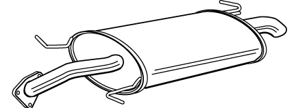 Rear Muffler (MIS-164)