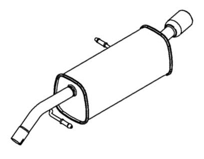 Rear Muffler (CS-228)