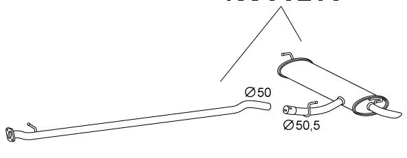 Rear Muffler (DS-284)