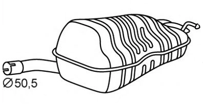 Rear Muffler (VS-456)